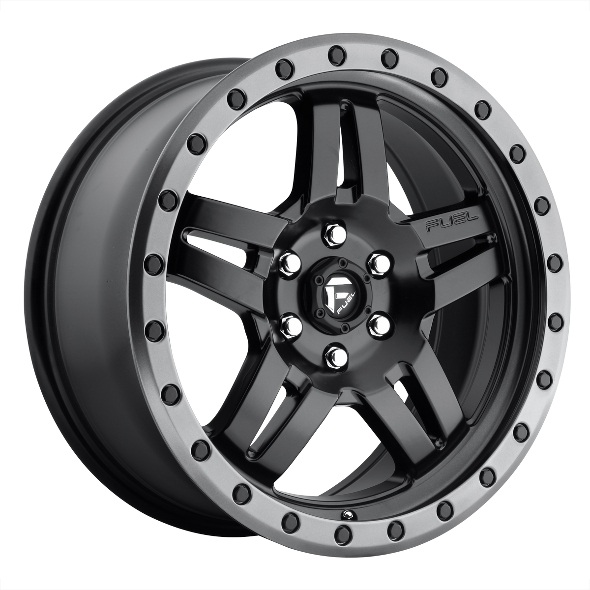 Fuel Off-Road Wheels D557 Anza Matte Black Gunmetal Ring