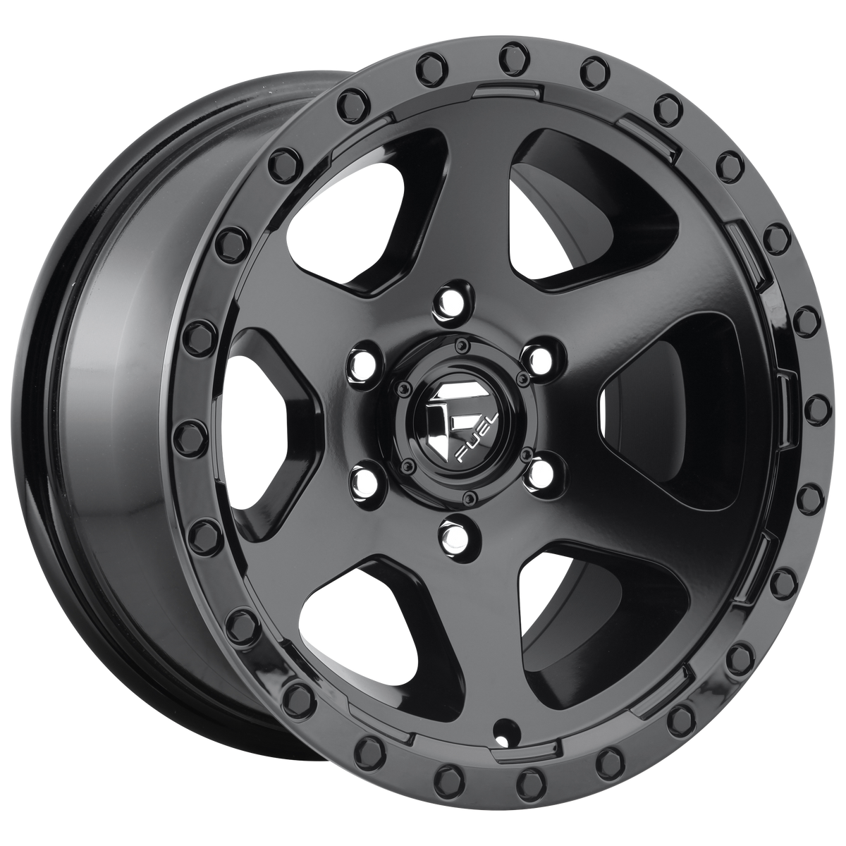 Fuel Off-Road Wheels D589 Ripper Matte Black Gloss Black Lip