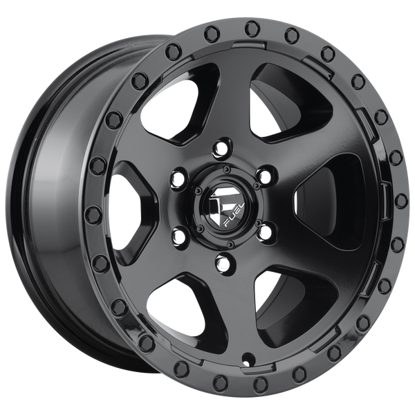 Fuel Off-Road Wheels D589 Ripper Matte Black Gloss Black Lip