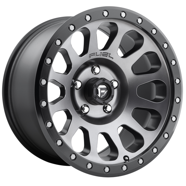 Fuel Off-Road Wheels D601 Vector Matte Gunmetal Black Bead Ring