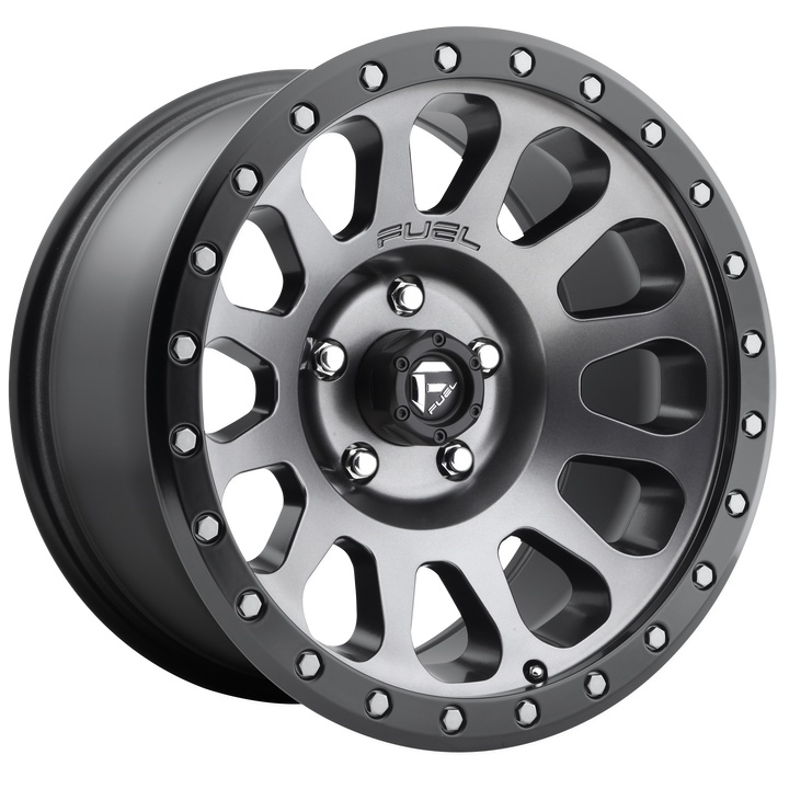 Fuel Off-Road Wheels D601 Vector Matte Gunmetal Black Bead Ring