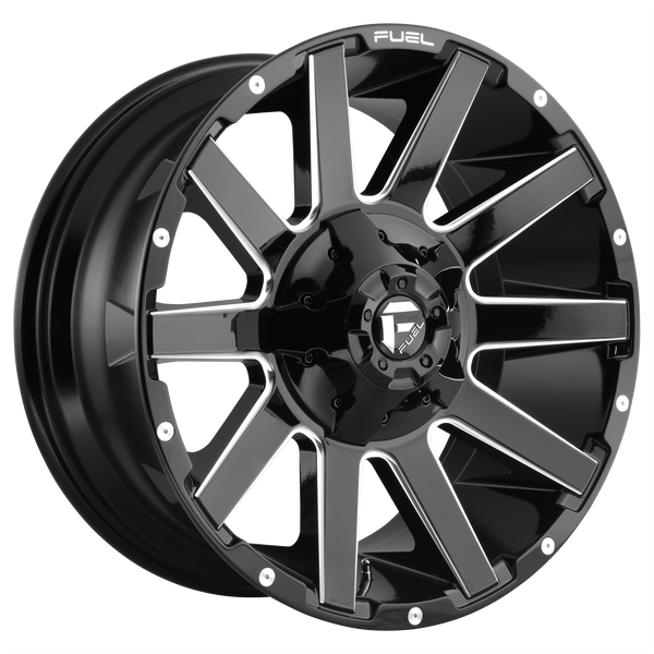 Fuel Off-Road Wheels D615 Contra Gloss Black Milled