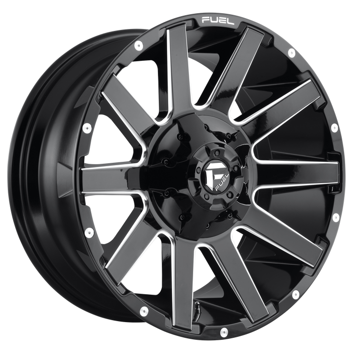 Fuel Off-Road Wheels D615 Contra Gloss Black Milled