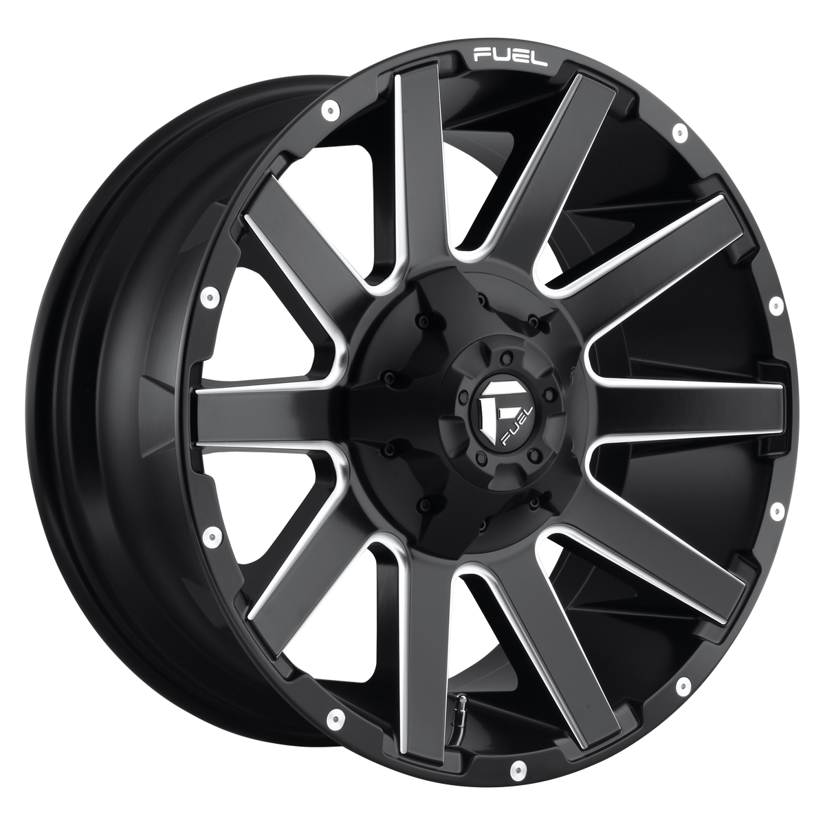 Fuel Off-Road Wheels D616 Contra Matte Black Milled