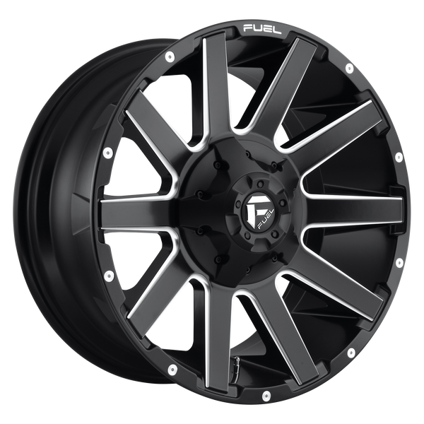 Fuel Off-Road Wheels D616 Contra Matte Black Milled