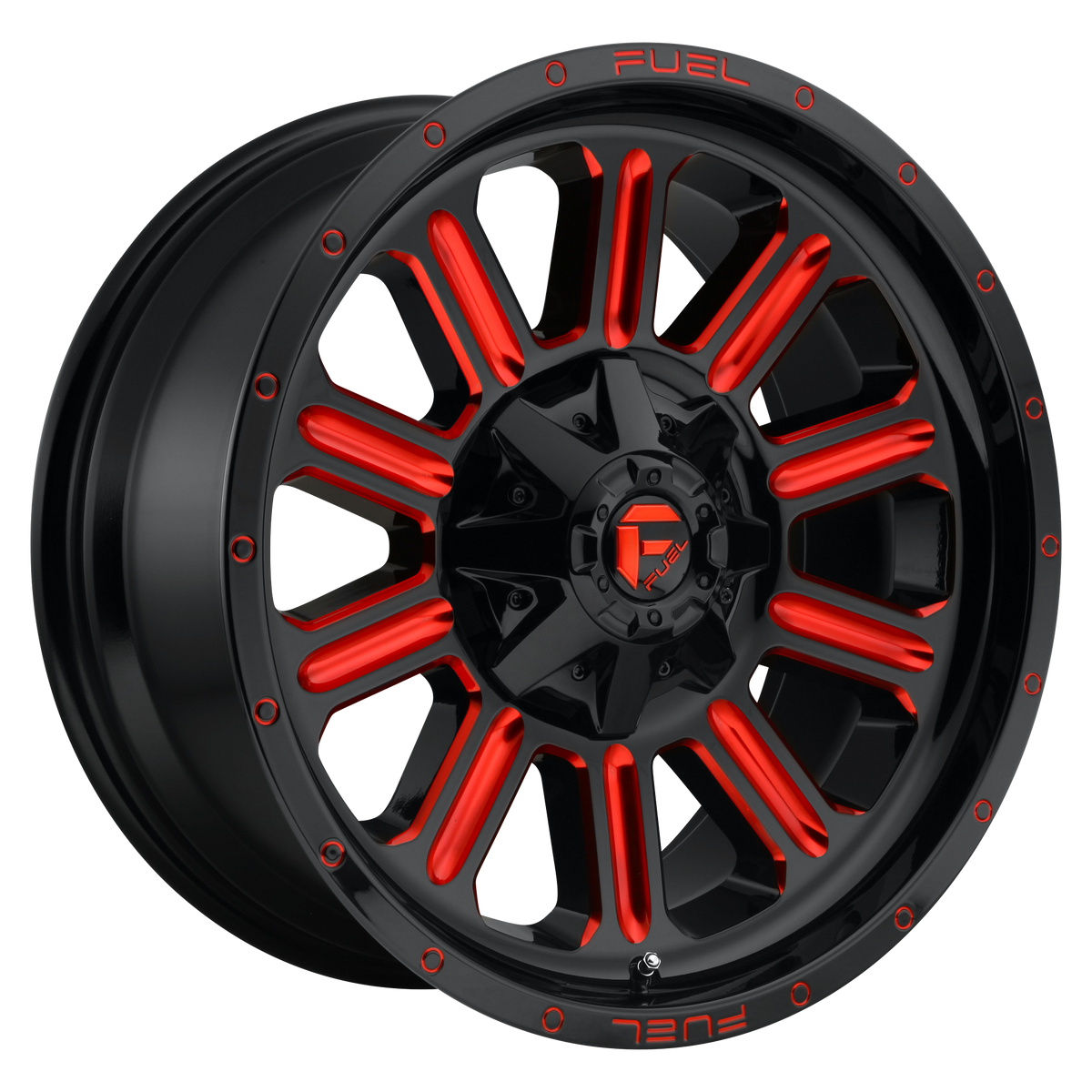Fuel Off-Road Wheels D621 Hardline Gloss Black with Red Tint