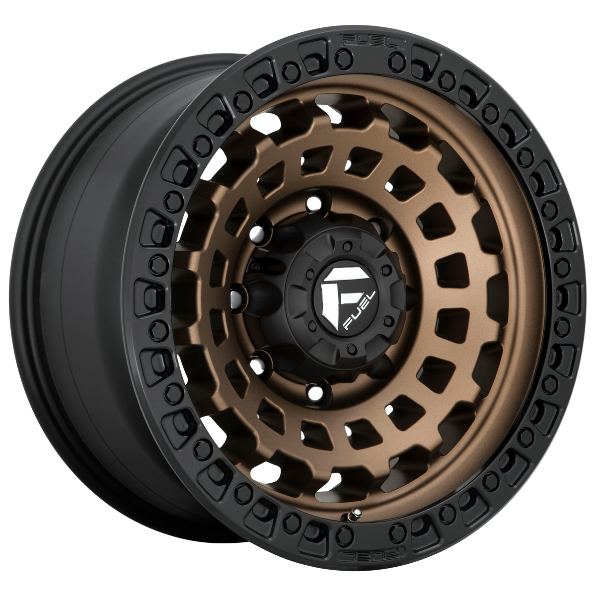 Fuel Off-Road Wheels D634 Zephyr Matte Bronze Black Bead Ring