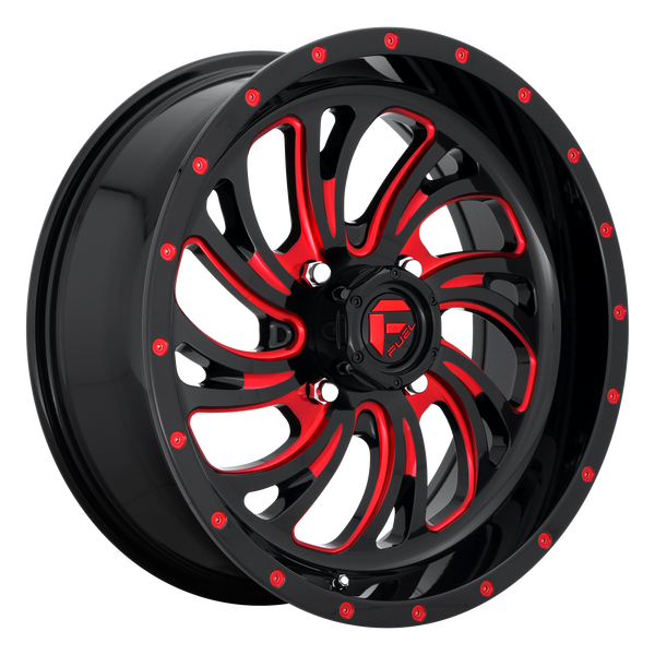 Fuel Off-Road Wheels D642 Kompressor Utv Gloss Black with Red Tint