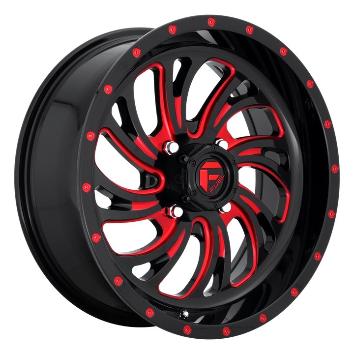 Fuel Off-Road Wheels D642 Kompressor Utv Gloss Black with Red Tint