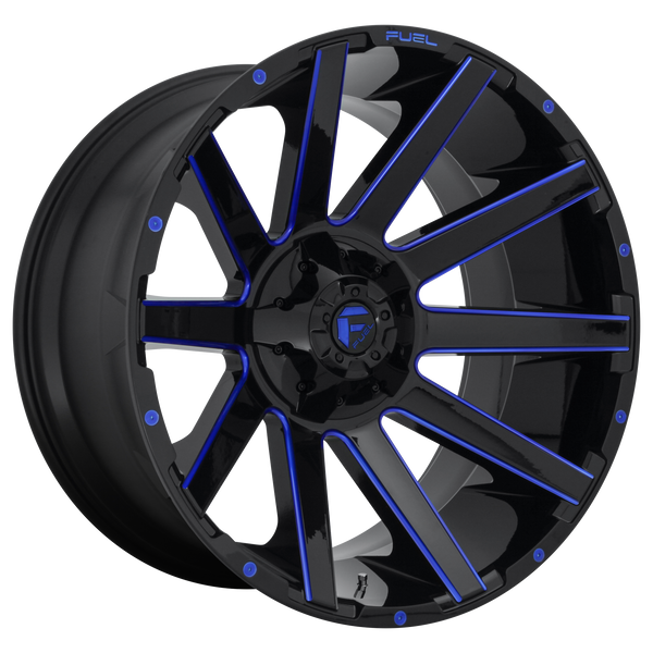 Fuel Off-Road Wheels D644 Contra Gloss Black with Blue Tint