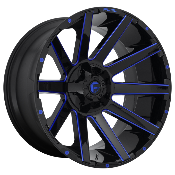 Fuel Off-Road Wheels D644 Contra Gloss Black with Blue Tint