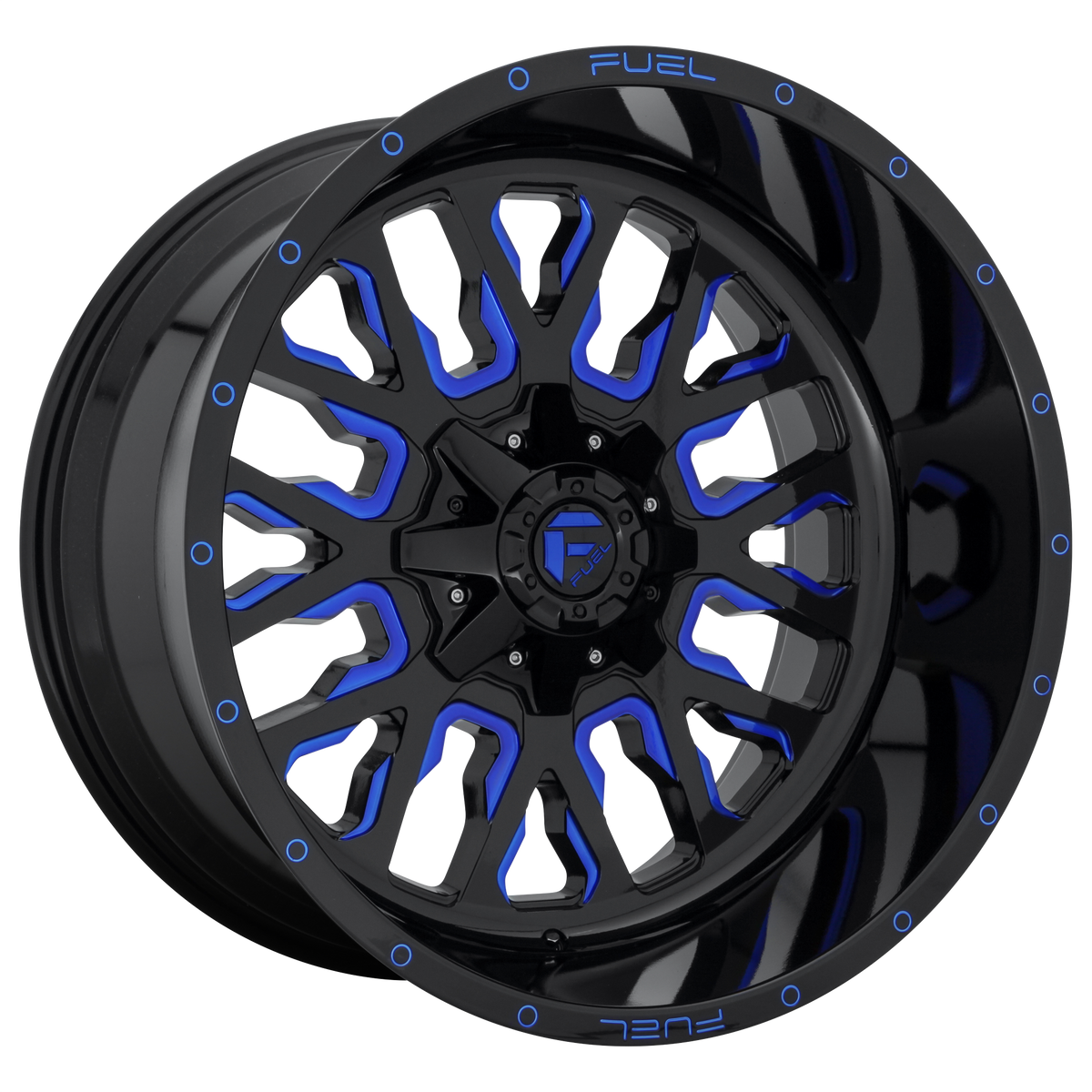 Fuel Off-Road Wheels D645 Stroke Gloss Black with Blue Tint