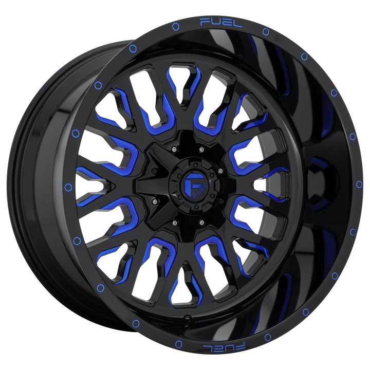 Fuel Off-Road Wheels D645 Stroke Gloss Black with Blue Tint