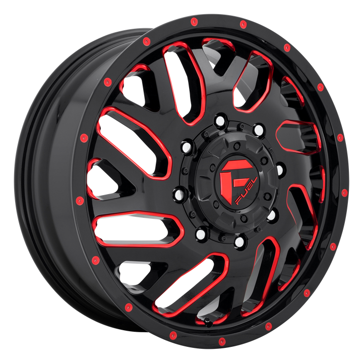 Fuel Off-Road Wheels D656 Triton Gloss Black with Red Tint