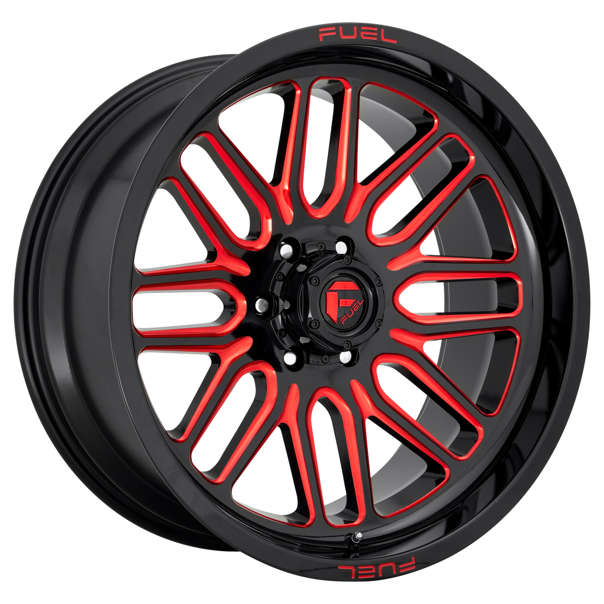 Fuel Off-Road Wheels D663 Ignite Gloss Black with Red Tint