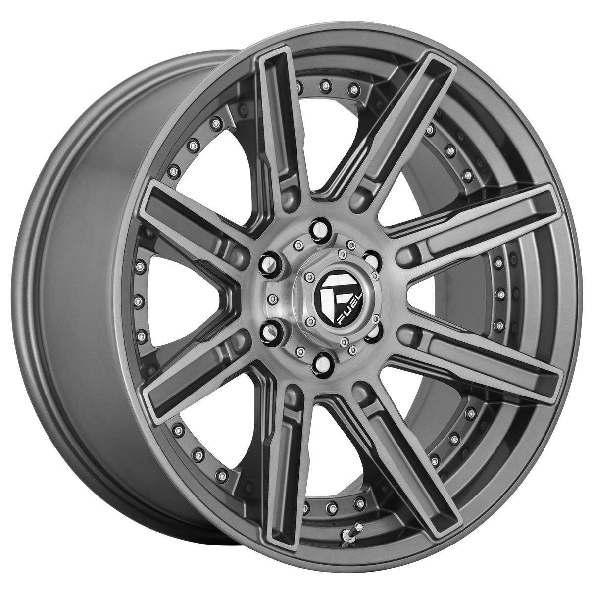 Fuel Off-Road Wheels D710 Rogue Platinum Brushed Gunmetal