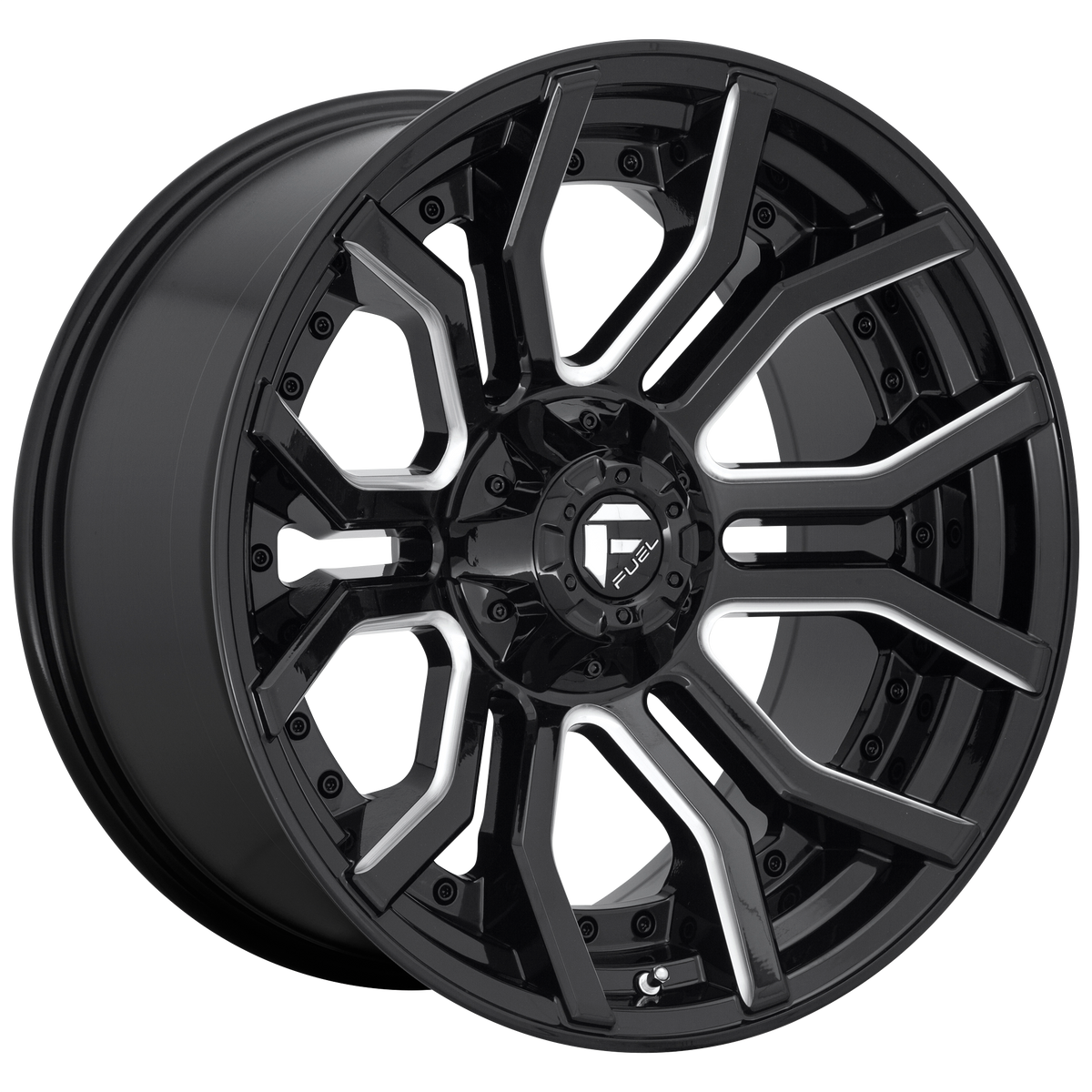 Fuel Off-Road Wheels D711 Rage Gloss Black Milled