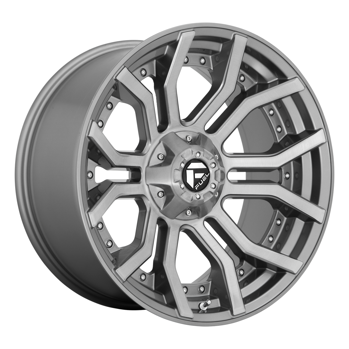 Fuel Off-Road Wheels D713 Rage Platinum Brushed Gunmetal
