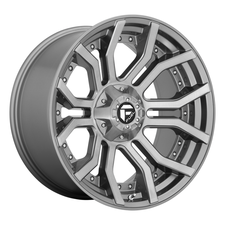 Fuel Off-Road Wheels D713 Rage Platinum Brushed Gunmetal