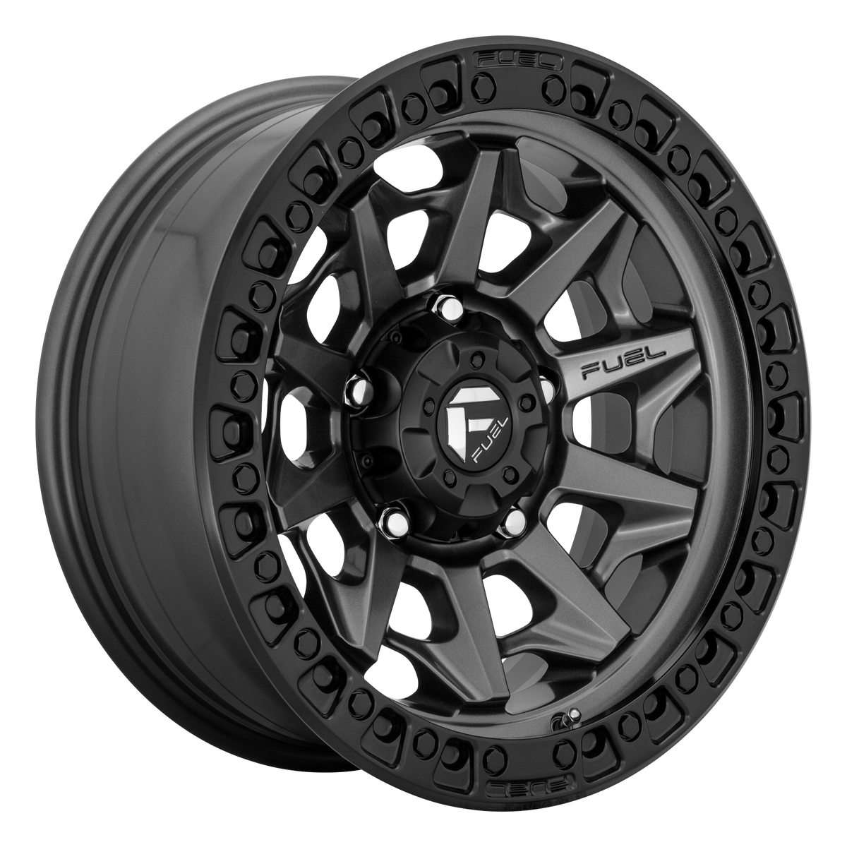 Fuel Off-Road Wheels D716 Covert Matte Gunmetal Black Bead Ring