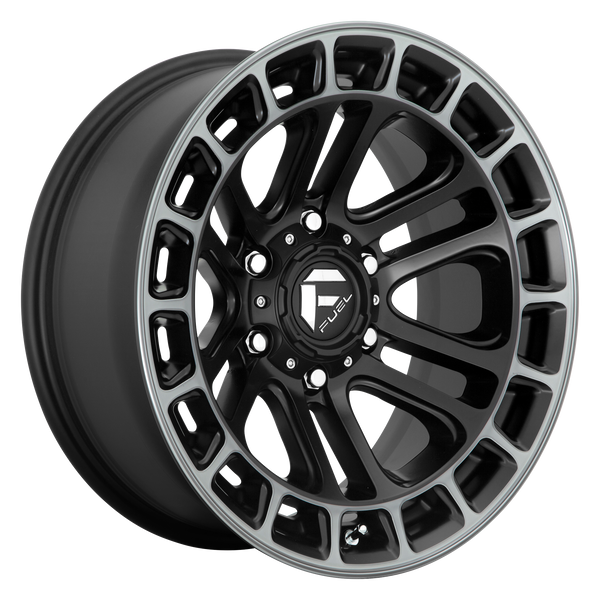 Fuel Off-Road Wheels D720 Heater Matte Black Double Dark Tint Machined