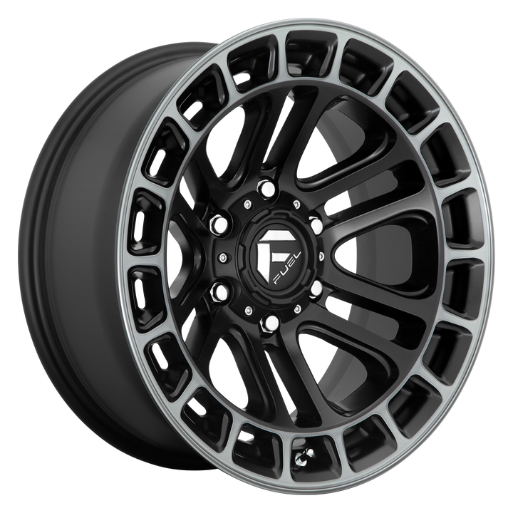 Fuel Off-Road Wheels D720 Heater Matte Black Double Dark Tint Machined