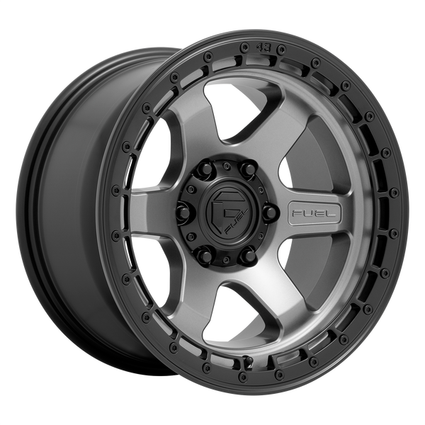 Fuel Off-Road Wheels D752 Block Matte Gunmetal with Black Ring