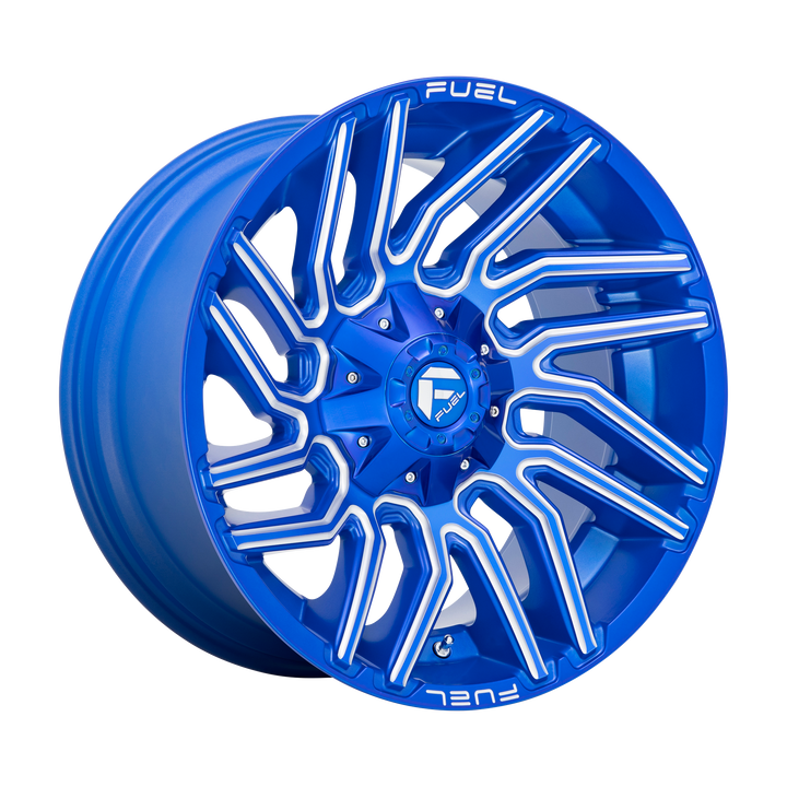 Fuel Off-Road Wheels D774 Typhoon Anodized Blue Milled