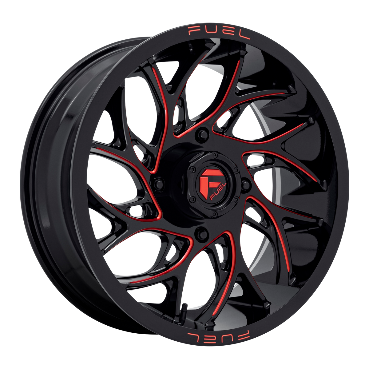 Fuel Off-Road Wheels D779 Runner Utv Gloss Black Milled with Candy Red Tint