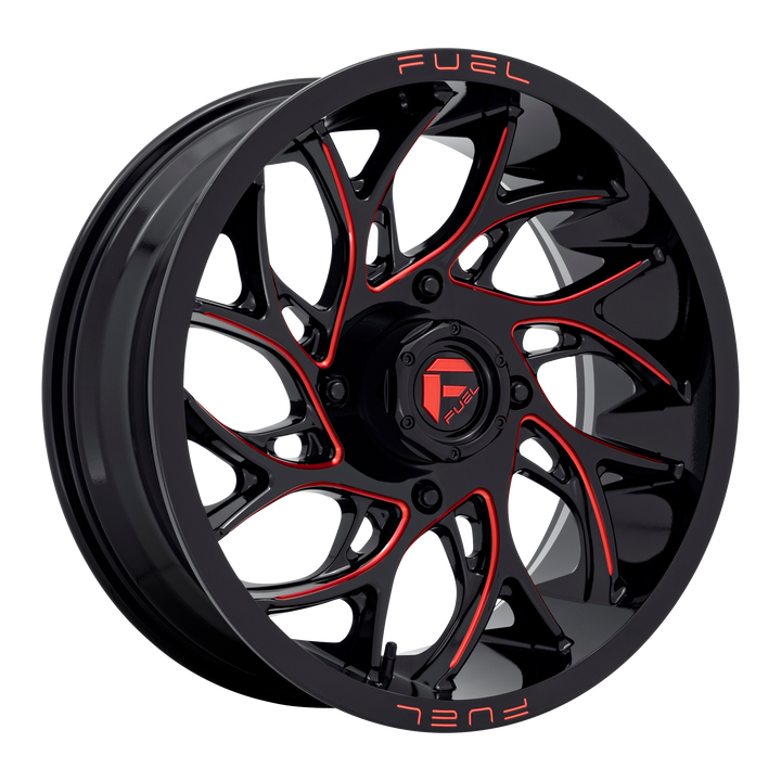 Fuel Off-Road Wheels D779 Runner Utv Gloss Black Milled with Candy Red Tint