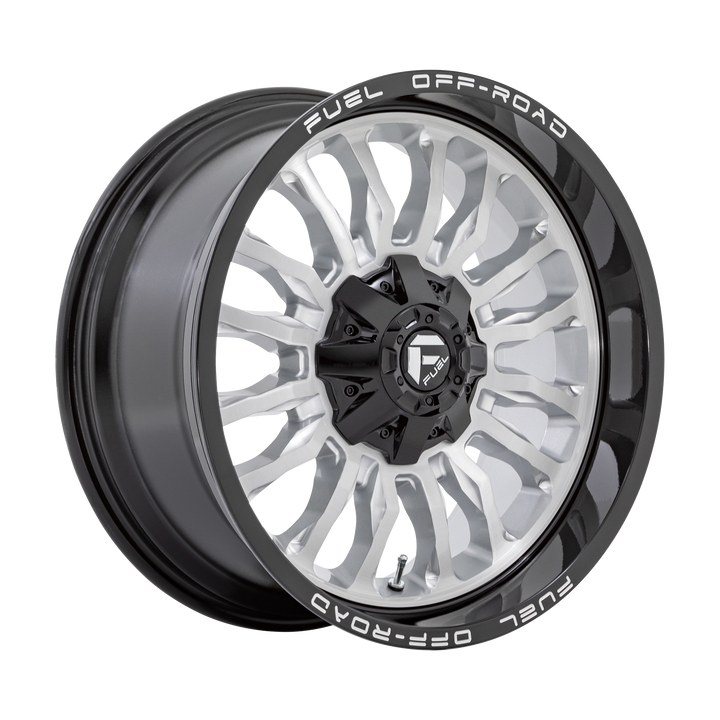 Fuel Off-Road Wheels D798 Arc Silver Brushed Face with Milled Black Lip