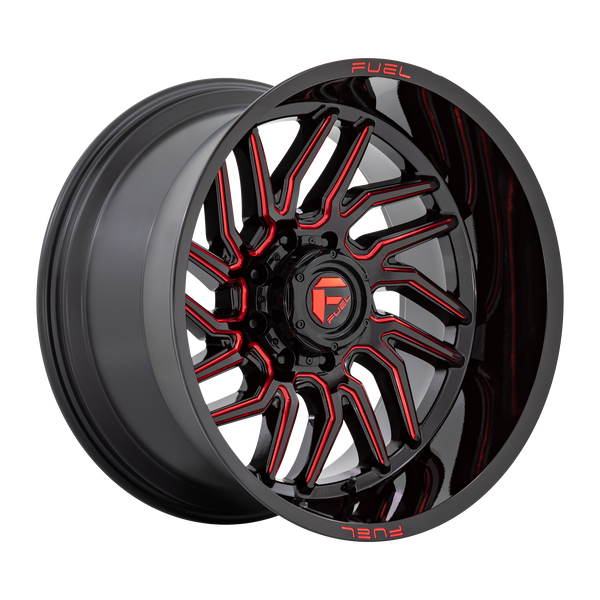 Fuel Off-Road Wheels D808 Hurricane Gloss Black Milled with Red Tint