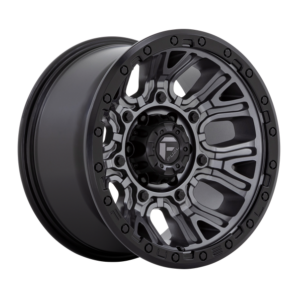 Fuel Off-Road Wheels D825 Traction Matte Gunmetal with Black Ring