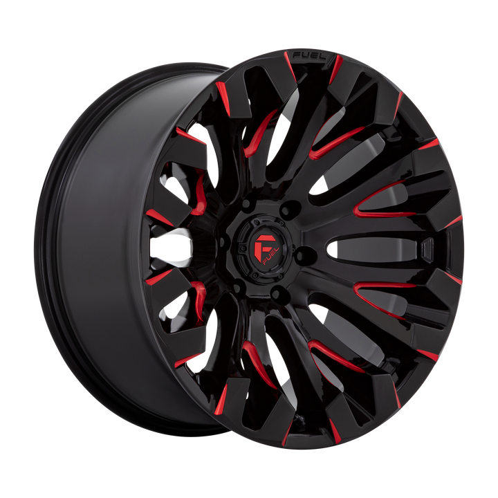Fuel Off-Road Wheels D829 Quake Gloss Black Milled with Red Tint