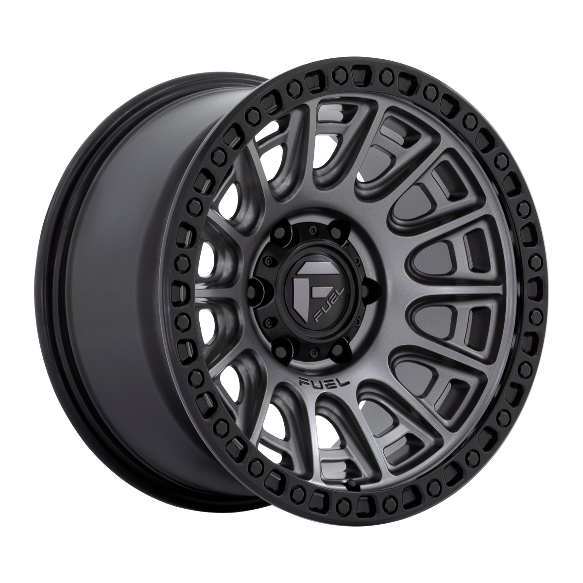 Fuel Off-Road Wheels D835 Cycle Matte Gunmetal with Black Ring