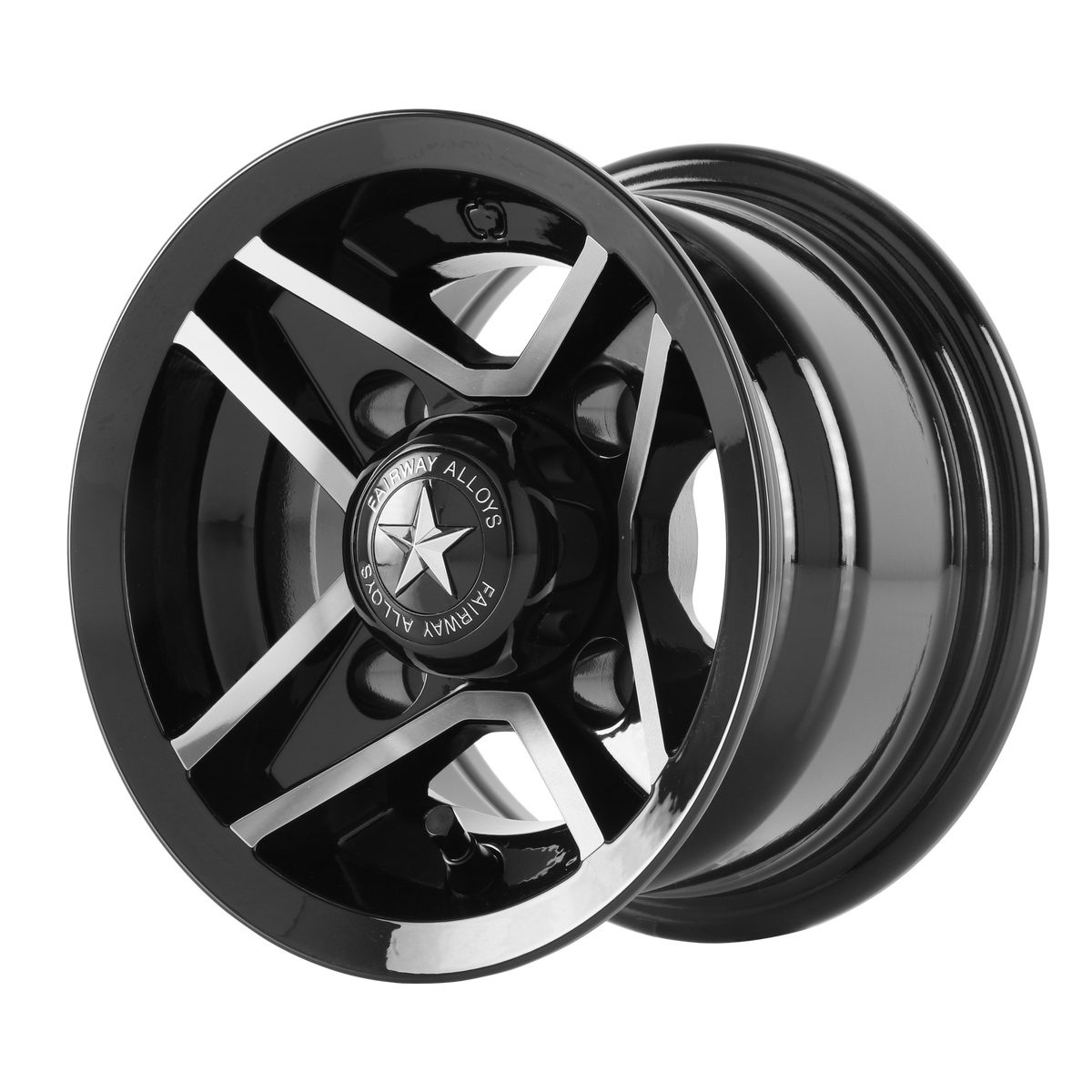 Fairway Alloys Wheels FA127 Divot Utv Gloss Black Machined