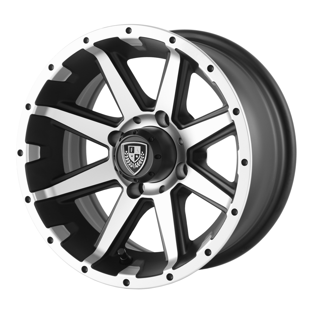 Fairway Alloys Wheels FA135 Rebel Utv Machined Matte Black