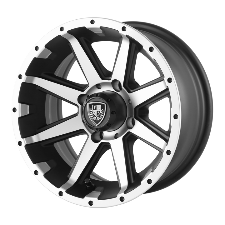 Fairway Alloys Wheels FA135 Rebel Utv Machined Matte Black
