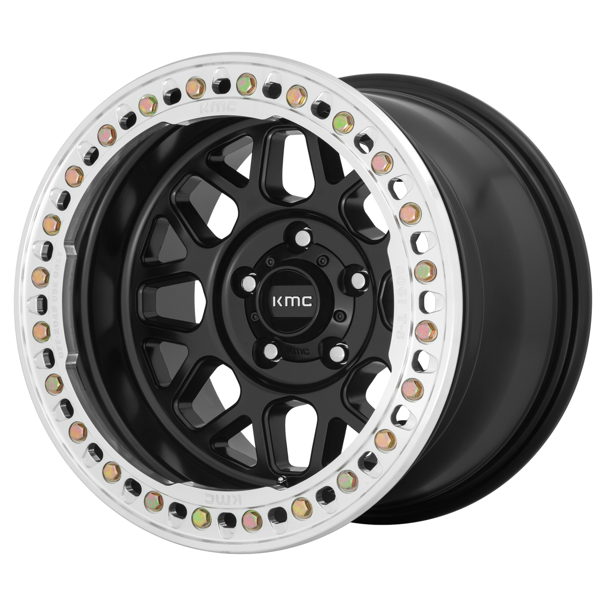 KMC Wheels KM235 Grenade Crawl Beadlock Satin Black