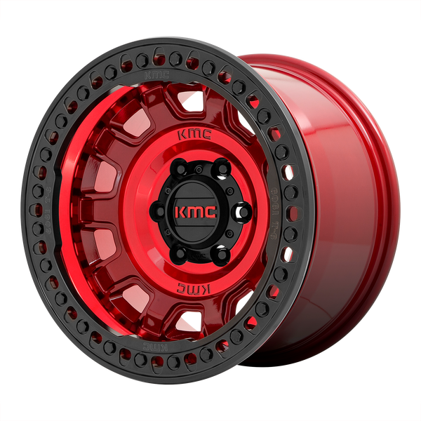 KMC Wheels KM236 Tank Beadlock Candy Red