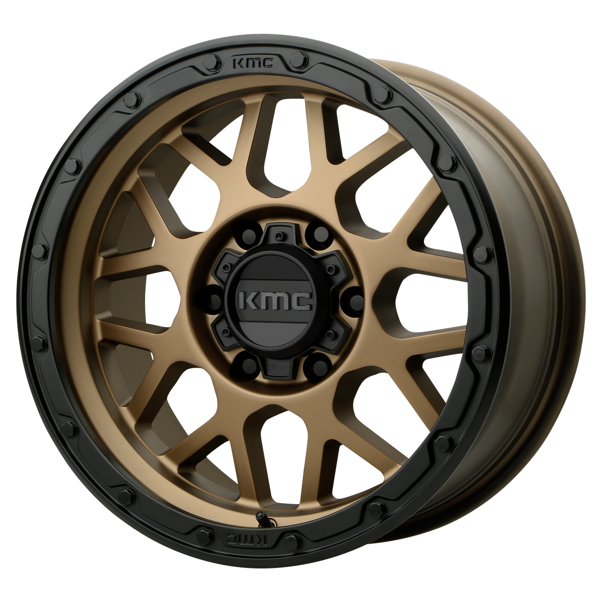 KMC Wheels KM535 Grenade Off-road Matte Bronze with Matte Black Lip