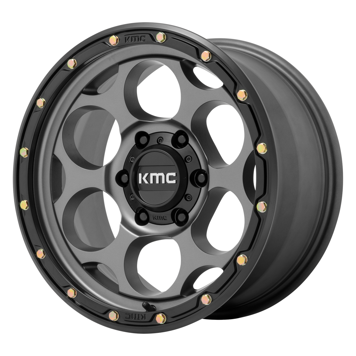 KMC Wheels KM541 Dirty Harry Satin Gray with Black Lip