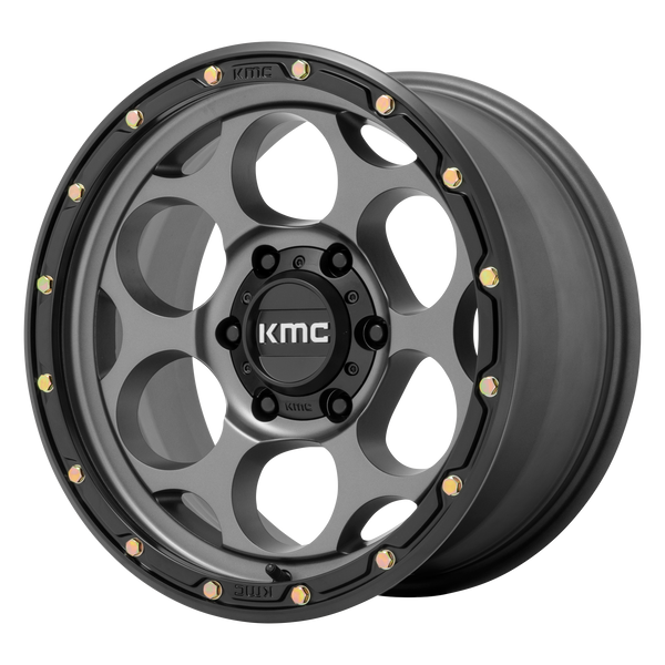 KMC Wheels KM541 Dirty Harry Satin Gray with Black Lip