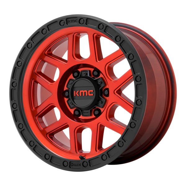 KMC Wheels KM544 Mesa Candy Red with Black Lip