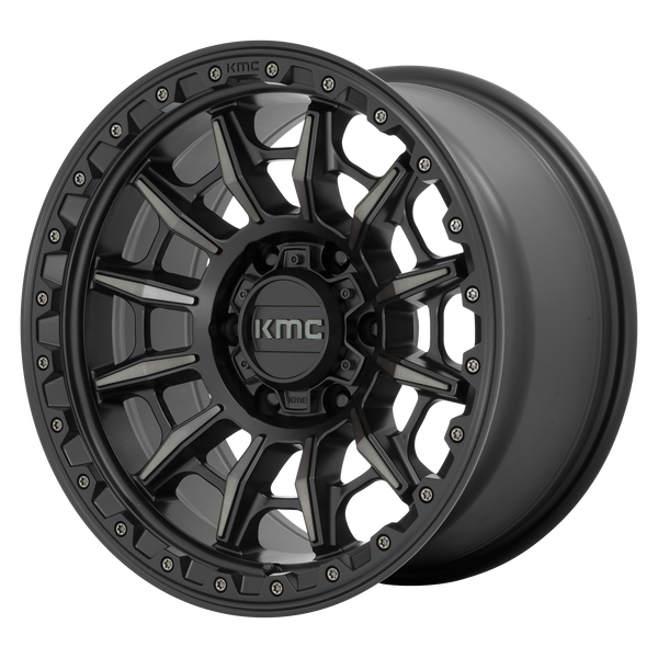 KMC Wheels KM547 Carnage Satin Black with Gray Tint