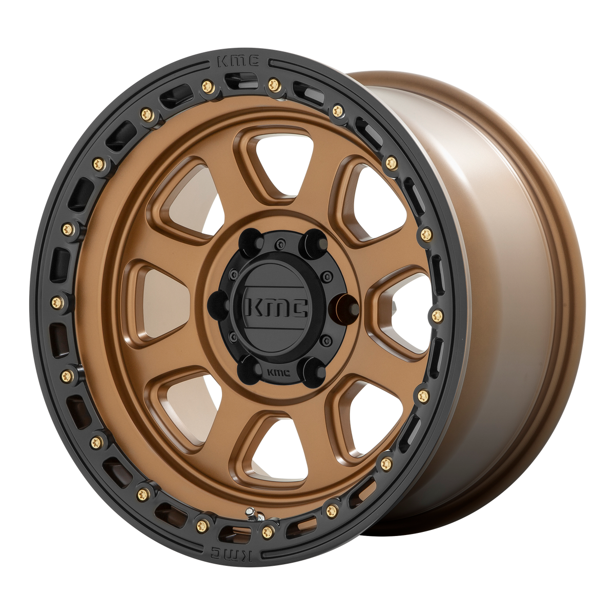 KMC Wheels KM548 Chase Matte Bronze with Black Lip