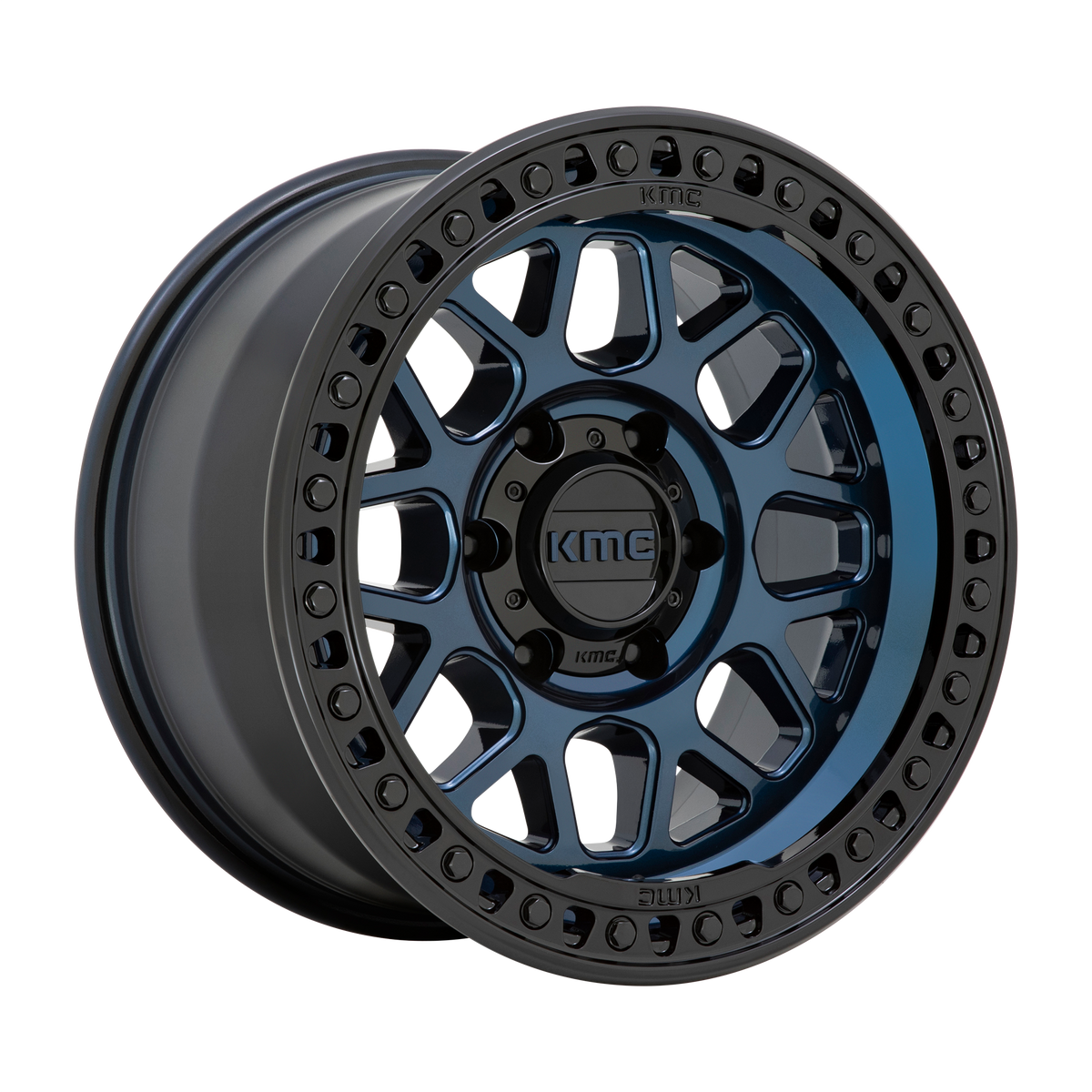 KMC Wheels KM549 Grs Midnight Blue with Gloss Black Lip