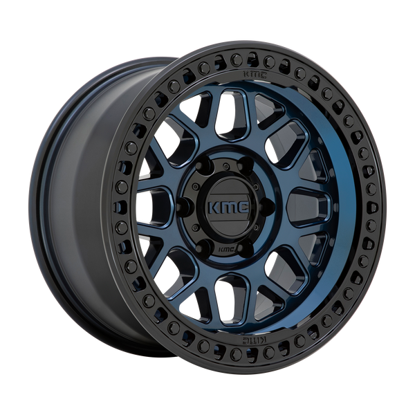 KMC Wheels KM549 Grs Midnight Blue with Gloss Black Lip