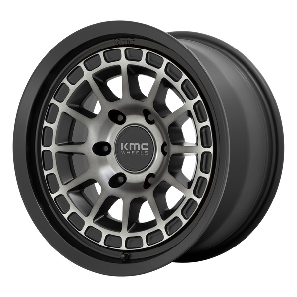 KMC Wheels KM719 Canyon Satin Black with Gray Tint