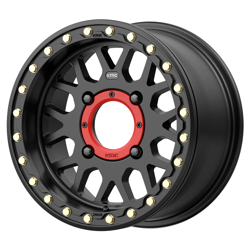 KMC Wheels KS235 Grenade Utv Beadlock Satin Black